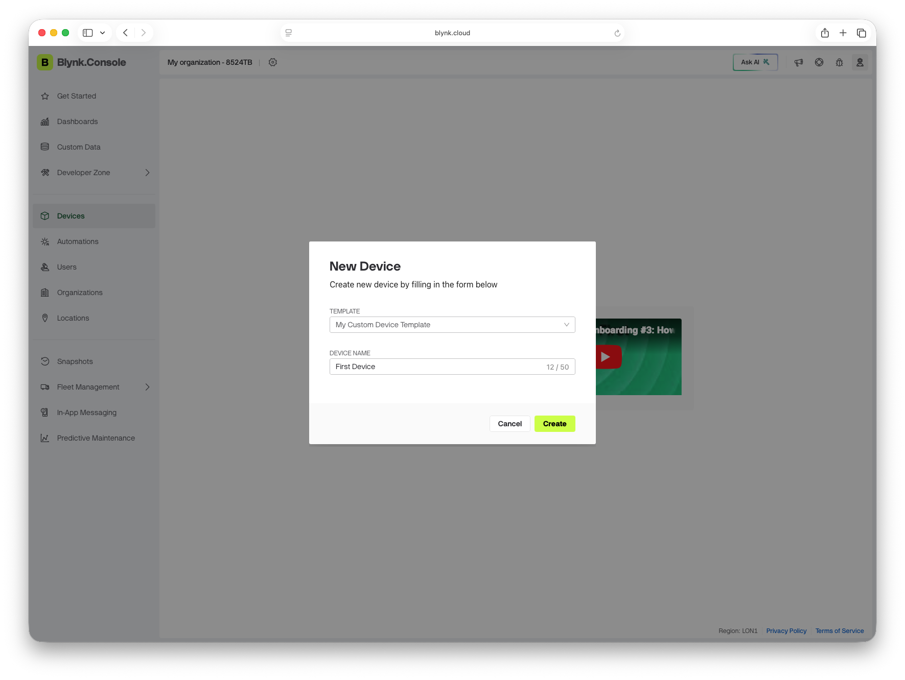 Adding a device